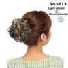S-noilite Synthetic Elastic Band With Hair Curly Chignon Hair Women Drawstring Ponytail Hairpieces Black Brown Blonde Hairpiece