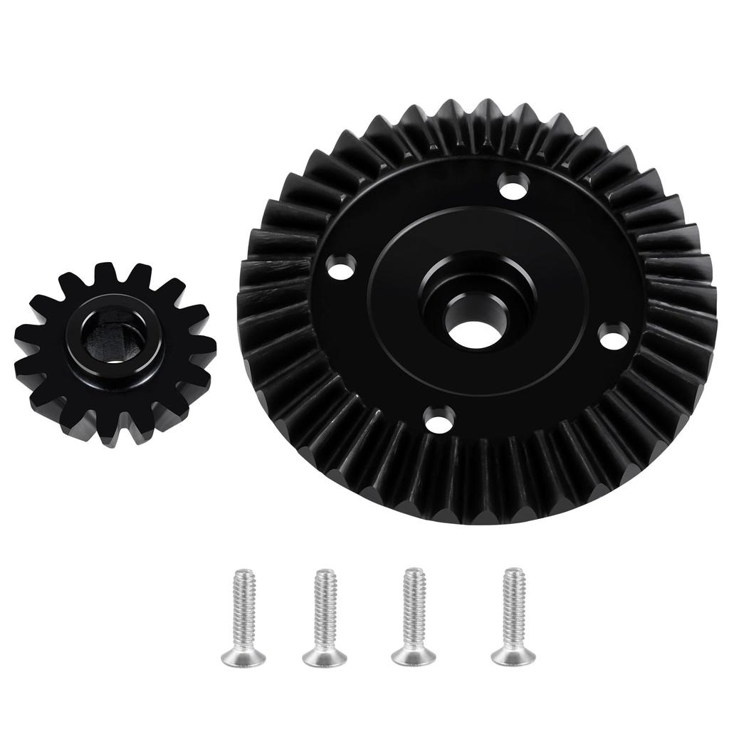 RCMAZO Metal Differential Spur Gear Set, 39T15T RC Spur Gear, Compatible with 110 Scale Tamiya TT02TT02B RC Car Upgrade Parts