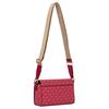 Michael Kors Vincent Logo Print Magnetic Closure Coated Canvas Crossbody Bag Women Bags Bright-Red 35F4G2VC5O-2610