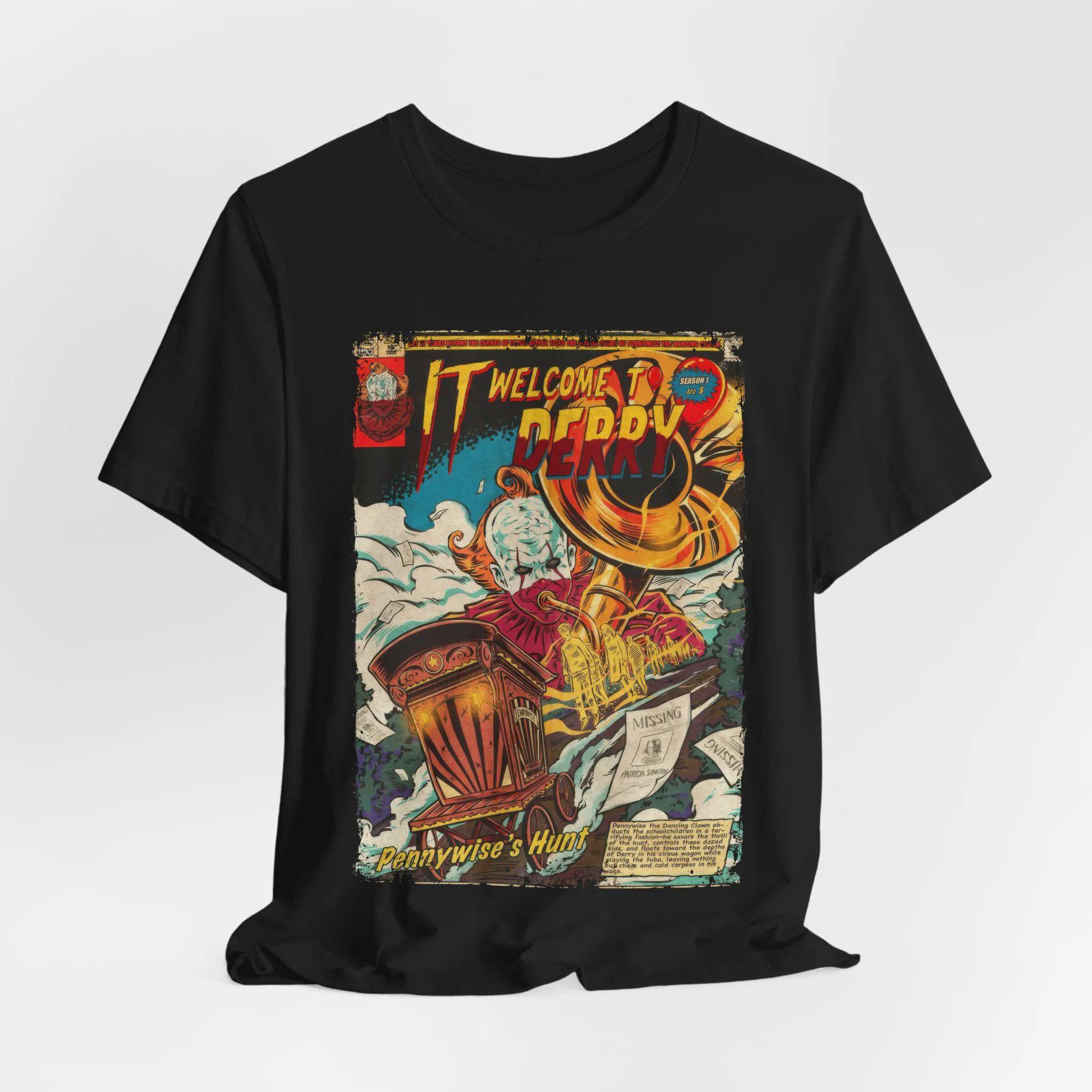 

Retro Horror Movie Pattern Tshirt Street Fashion Outfit Tshirt Printed Pattern Tshirt Horror Movie Fan Gift S