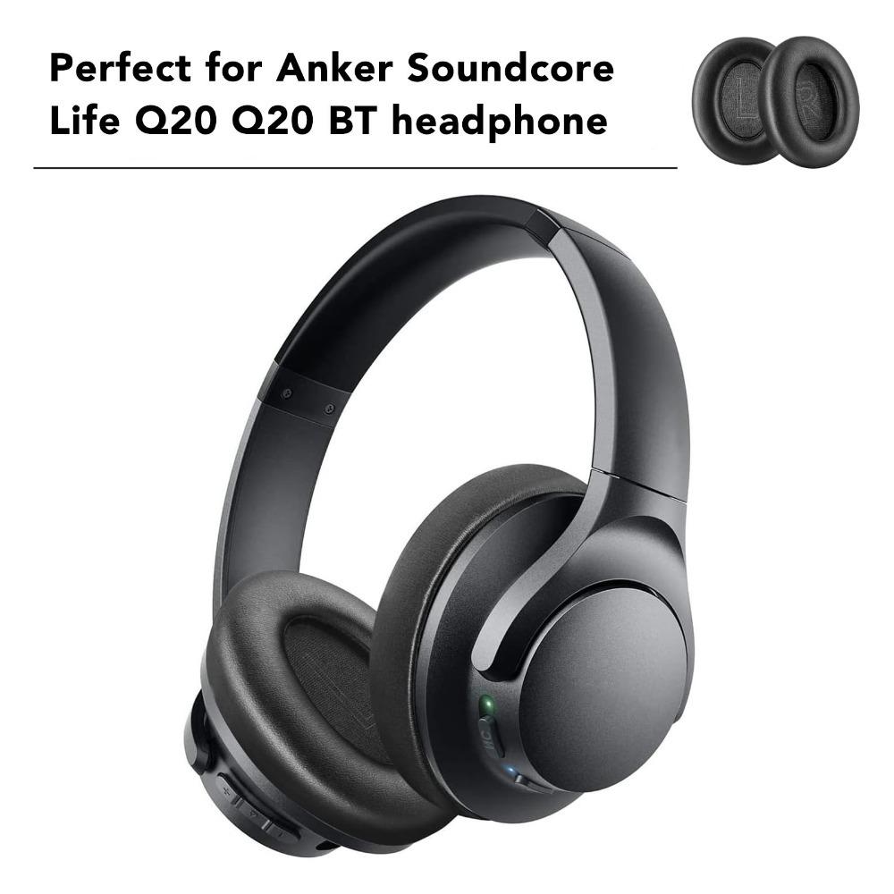 2 Piezas Almohadillas para Orejas Suaves y Cómodas con Aislamiento de Ruido para Anker Soundcore Life Q20 Q20 BT