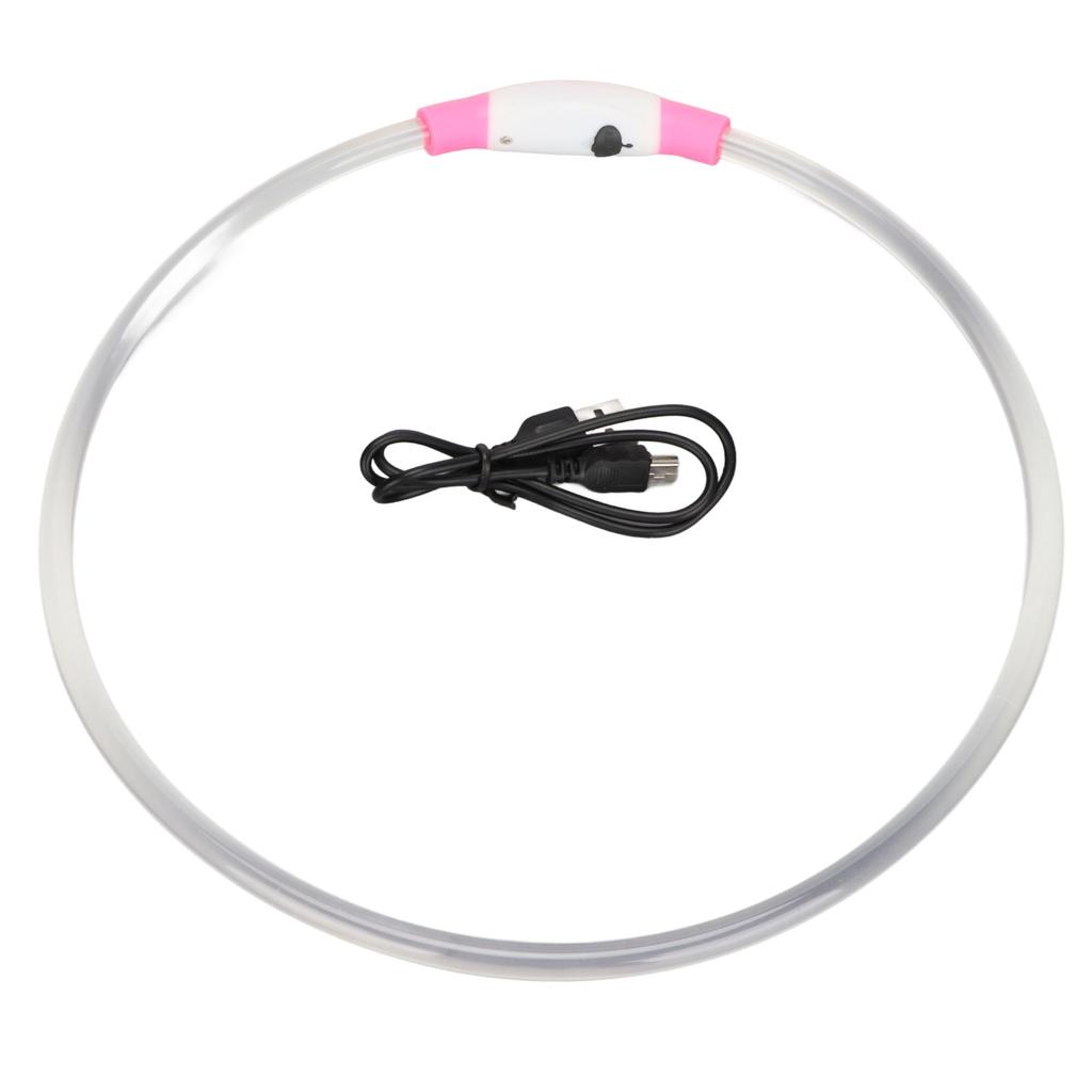 LED Obojek pro psa USB Dobíjecí Nastavitelný TPU Obojek pro psa Vodotěsný Svítící Obojek pro psa
