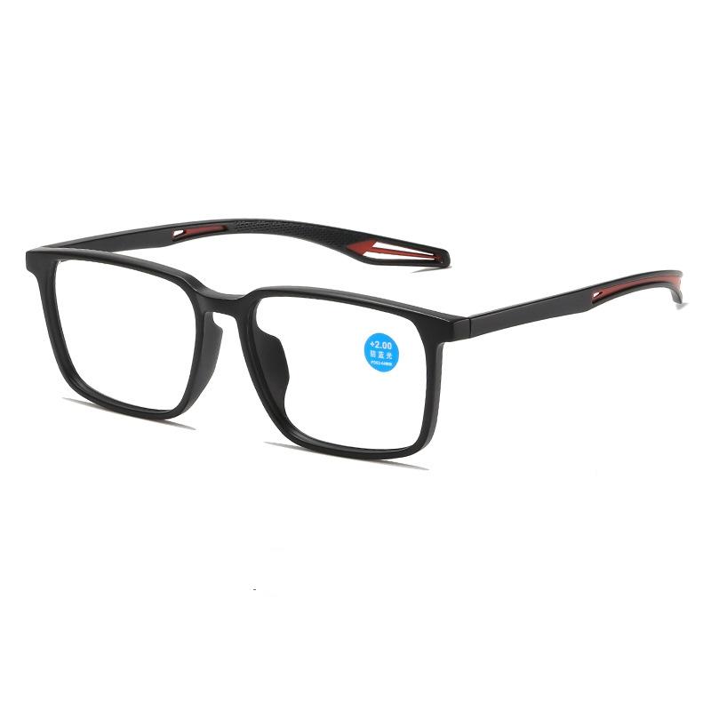 Men's Ultralight TR90 Sports Reading Glasses Classic Far-sighted Eyeglasses High-definition Lens Presbyopia Eyewear with Diopter