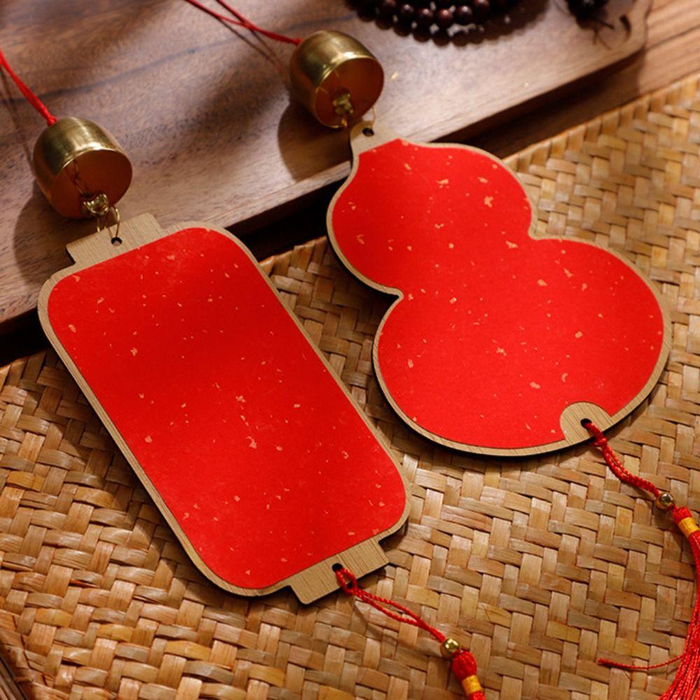 2pcs Wooden Spring Festival Decor Traditional Wall Hanging Ornament Home Decoration