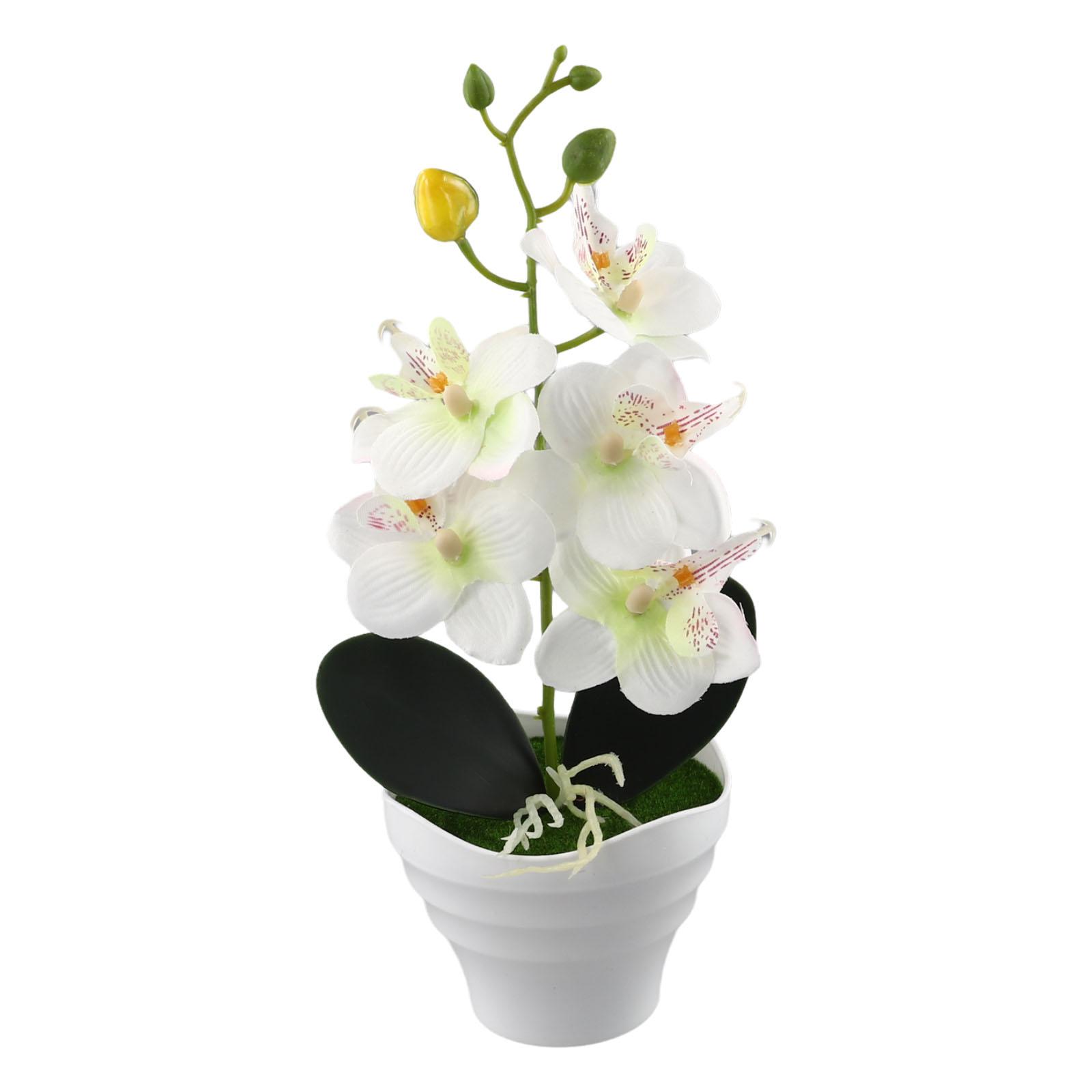 1 шт. Искусственный цветок Орхидея Цветы 27 см Высота АБС Искусственный C