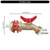 Sturdy Brass Rainwater Tap Connectors for Home Renovations Pipe Fittings Water Accessories with Random Gasket Color