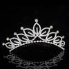 Princess Crown For Girls Party Bridal Crown Tiara Diadem Crystal Floral Wedding Bridal Hair Accessories Head Jewelry Gifts