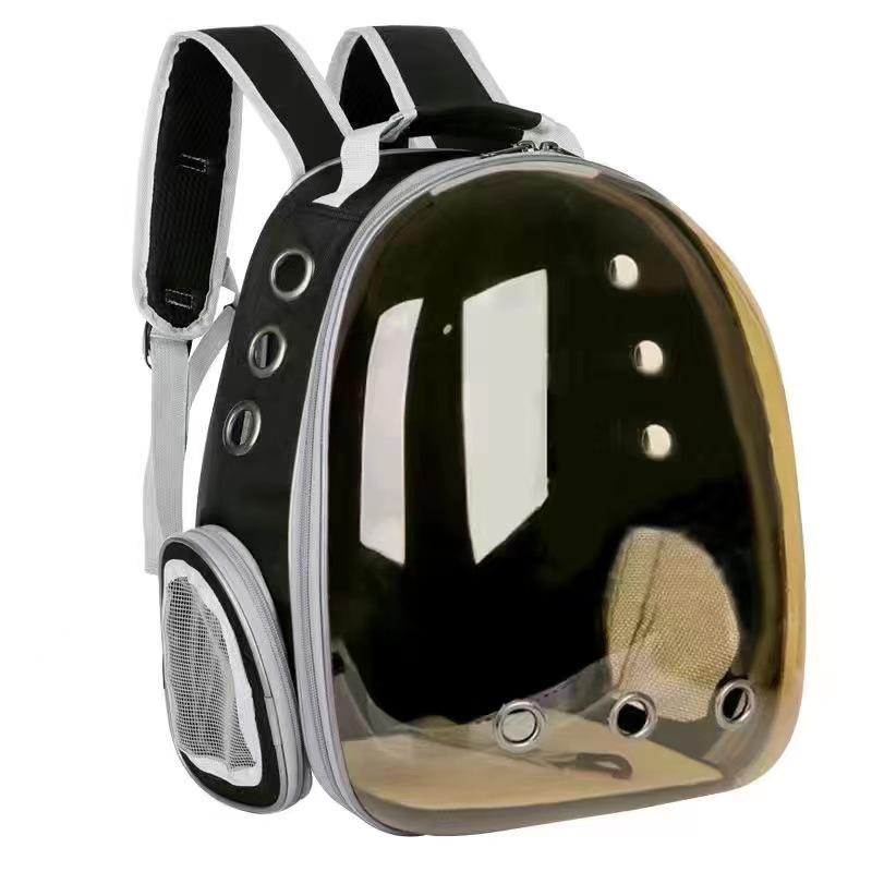 Transparent Double Shoulder Cat Backpack - Lightweight, Breathable & Panoramic Pet Bag for Outings