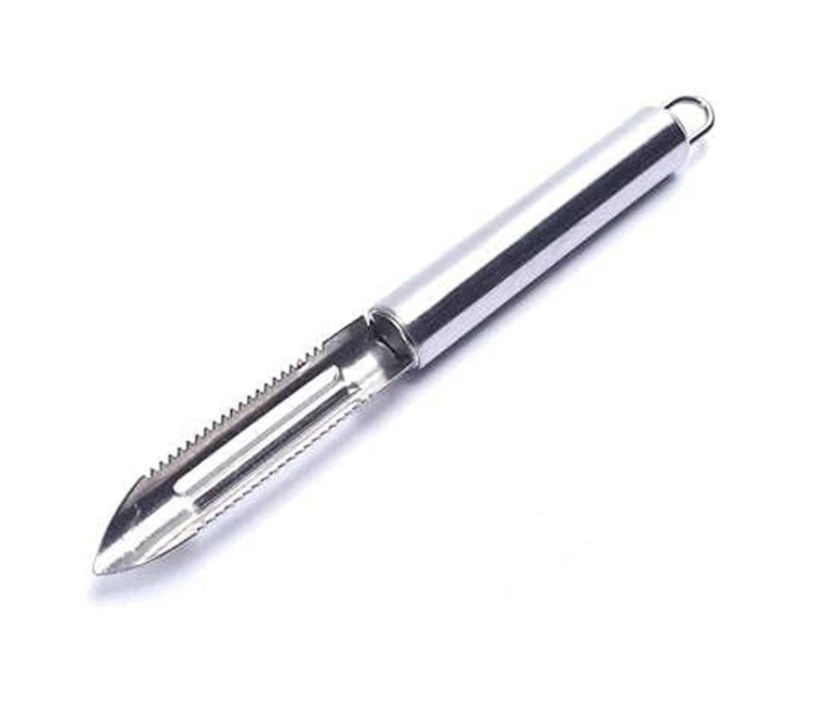 

TreegoArt Stainless Steel Vegetable Peeler Perfect for Cutting & Peeling All Kinds of Vegetable and Fruits Straight Peeler - 8 Inches (Approx) серебряный