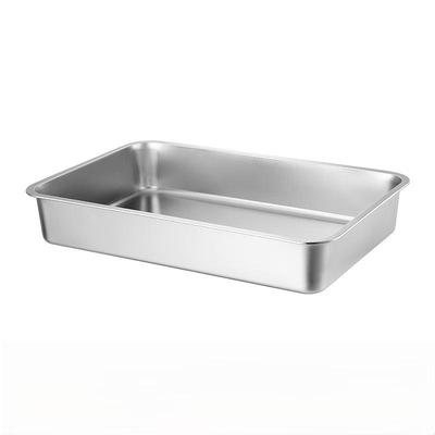 Jiyoushi Stainless Steel Extra Thick Deep Rectangular Tray