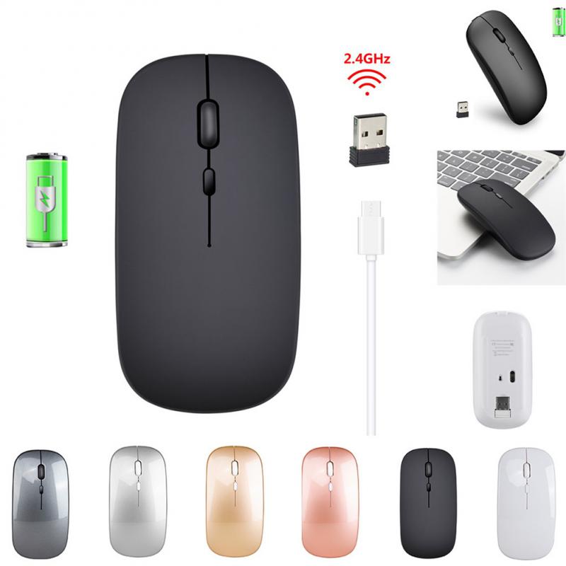 RYRA 2.4G Wireless Mouse USB Rechargeable Charging Mouse Ultra-Thin Silent Mute Office Notebook Mice