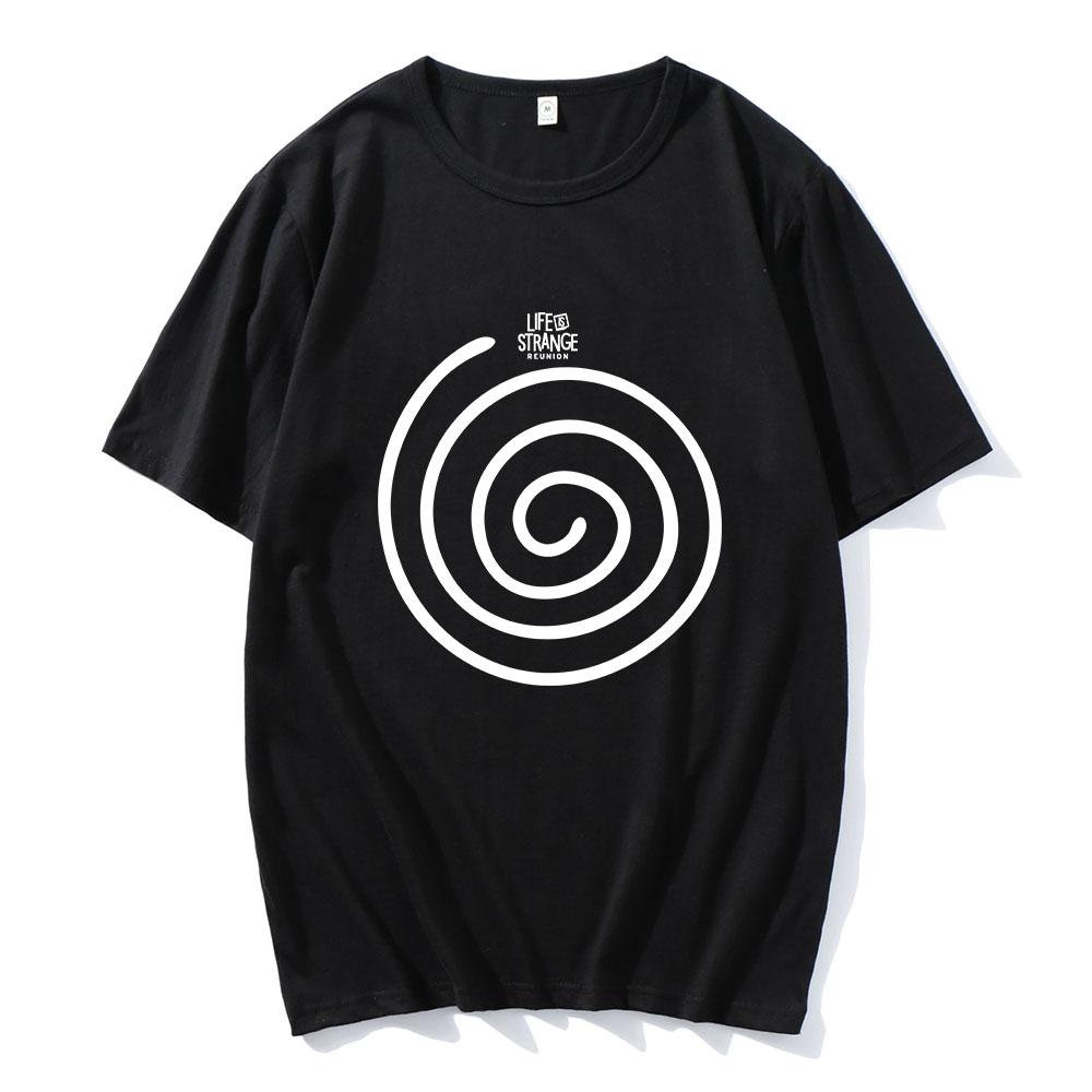 

Game Life Is Strange: Reunion T-shirt O-neck Cotton Short Sleeve Tshirts Casual Unisex Streetwear Graphic Tees XS чёрный