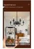 American Vintage Wrought Iron Chandelier for Living Room, Dining Room, or Bedroom