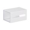 Transparent Wall-Mounted Bathroom Storage Box for Cotton Swabs, Hair Ties, Lipsticks