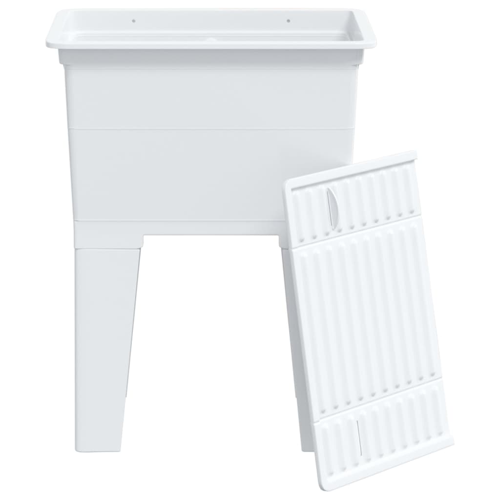 Laundry Tub White 59x41x75 Cm Resin