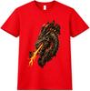 Dragon T Shirt Fire Breathing Dragon Head Fantasy Graphic Vintage Tee