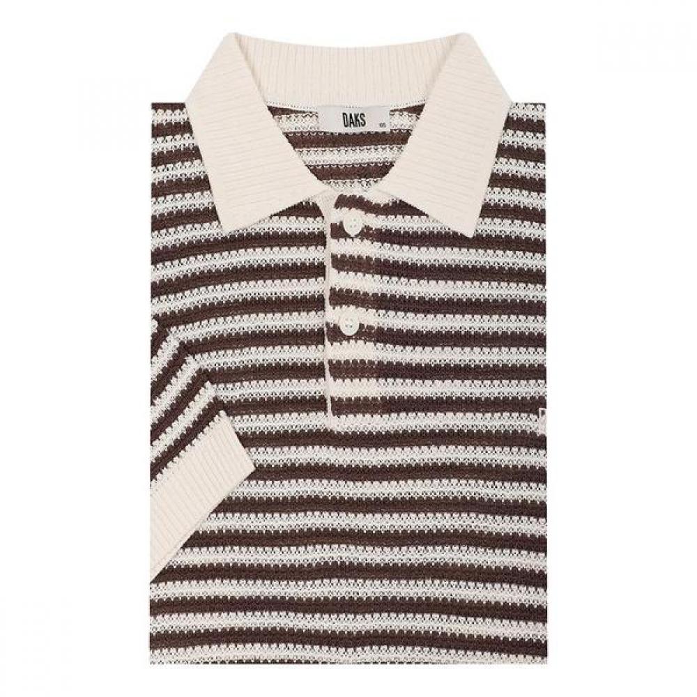 

Daks Collar Knit Stripe Pattern Dms1swts107w1 DMS1SWTS107-W1/95