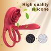 Powerful Rose Penis Cock Ring Vibrator Penis Sleeve Sucking Stimulator G-spot Vaginal Female Nipple Clitoral Massager Wearable Sex Toy for Couple New