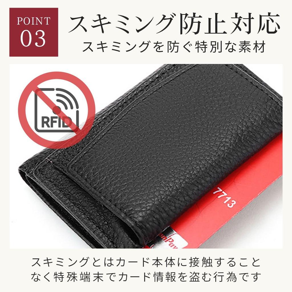 Grooblue Women's Compact Tri-Fold Wallet with Coin Purse, Genuine Leather, Slim, Lightweight, Cute, Easy To Use, Anti-Skimming, Gift, Blue