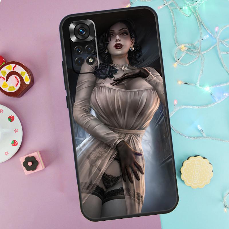Sexy Lady Dimitrescu Daughters Case For Xiaomi Redmi Note 14 13 9 10 11 12 Pro 9S 10S 11S 12S Redmi 13C 10C 12C 14C Cover