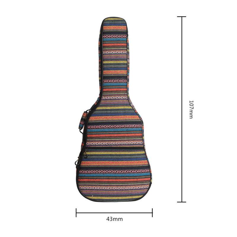 40/41 Inch Electric Guitar Case Ethnic Knitting Style Classical Acoustic Guitar Thickened Internal