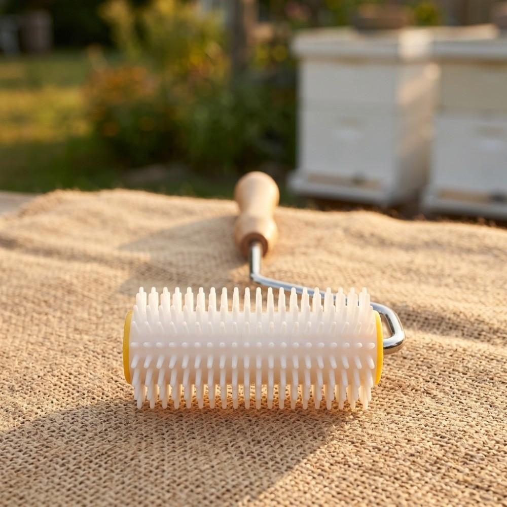 Durable Uncapping Needle Roller Wood Honey Extractor Roller Honey Uncapping Roller Beekeeper