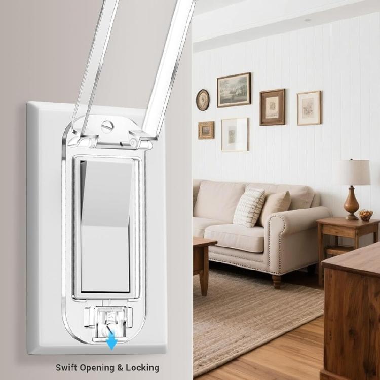 Safety Switches Protector Cover Anti Dust Design For Household Outlets Childproof Snap On Fit