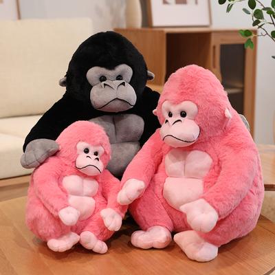 Roztomilý kreativní gorilí panenka polštářek černý king kong malá opička plyšová hračka panenka dárek k narozeninám