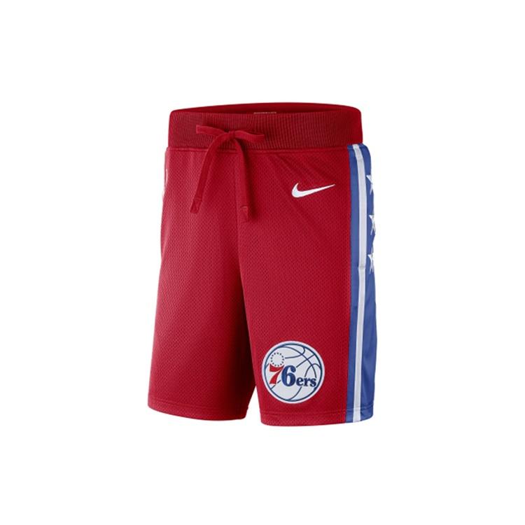 Nike NBA Philadelphia 76 Basketball Sports Breathable Quick Dry Shorts Red Men s AV6622-657 XL