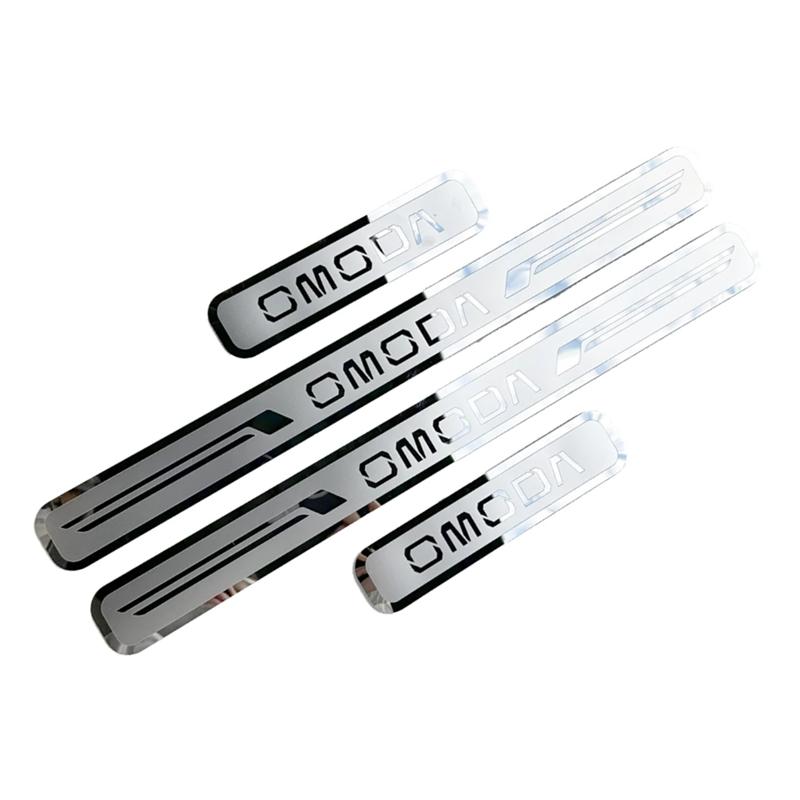 

For Omoda 9 C9 2025 Stainless Steel Ultra-Thin Door Pedal Anti-Scratch Cover Plate Guard Threshold Strip Car Sticker Accessories OMODA Letter