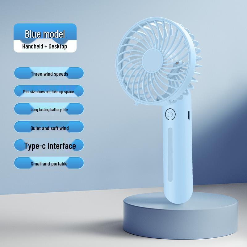 Compact Rechargeable Handheld Folding Fan - Multi-Functional, Portable, and Cooling for Home Use