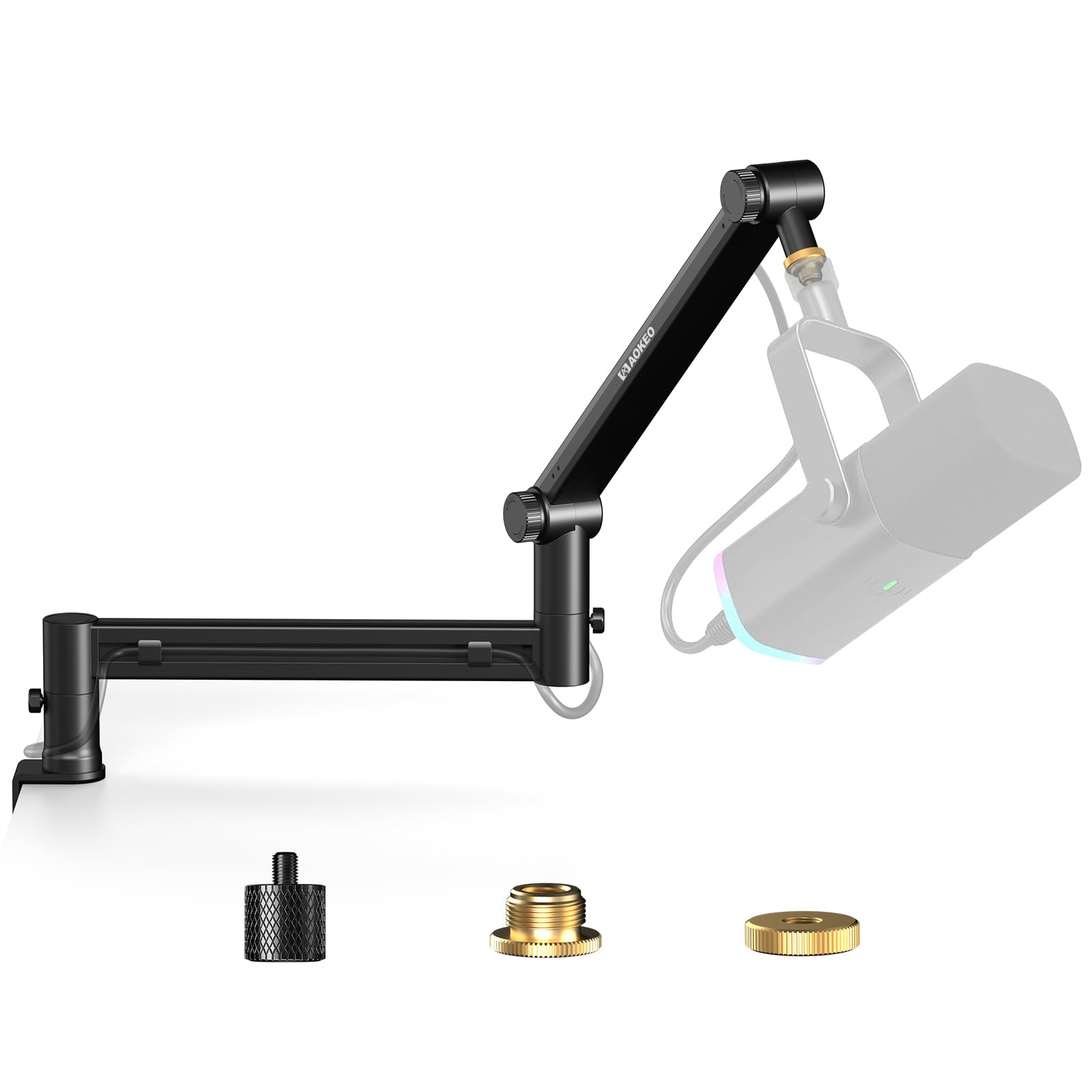 

Aokeo AK-58 Настольная низкопрофильная регулируемая стойка-пантограф для микрофона, Идеально подходит для Blue Yeti, Snowball iCE, HyperX QuadCast, SoloCast, Elgato Wave, и