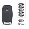 5/10Pcs Aluminium Metal Car Styling Remote Key Stickers For Kia GT-Line Sportage Ceed Rio Picanto Sorento Soul Cerato Venga