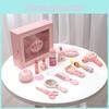 Wooden Makeup Play Box Pink Design Children Educational Development Gift Toys