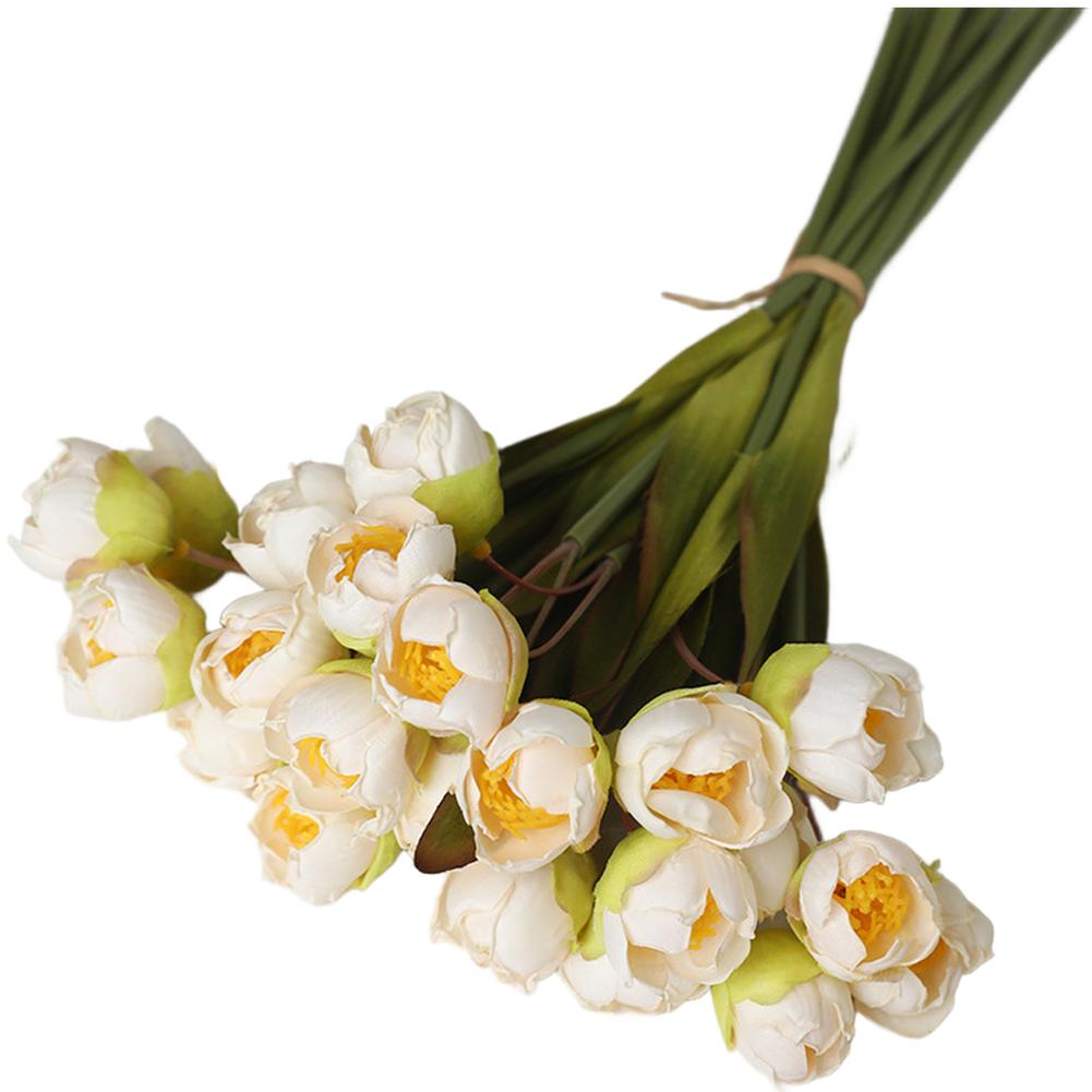 

Silk Lily of the Valley Artificial Flower Bouquet for Weddings and Home Decor with Long Lasting Construction and Vivid Colors білий