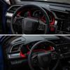 Car Dashboard Decor Frame Red Trim Sticker for Honda Civic 10th Gen 2016 2017 2018 2019 2020 2021 Auto Interior Accessories