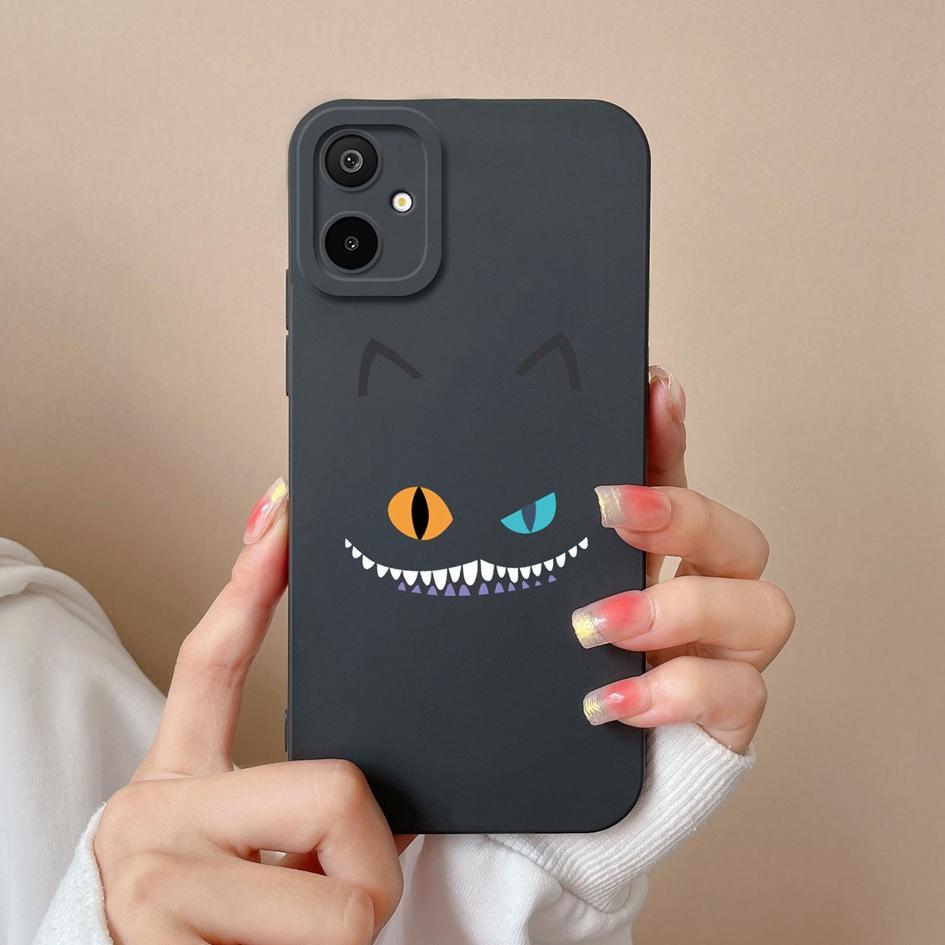 Lovely Cat Owl Pink Phone Cases For Samsung Galaxy F06 A06 F16 M06 M16 S25 Edge Liquid Silicone Dustproof Protective Covers For Samsung Bumper Housing