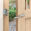 Galvanized Fence Gate Hinge with Latch Lock for Outdoor Weatherproof Zinc-Coated Fence Lock for Garden Gates and Fences Small