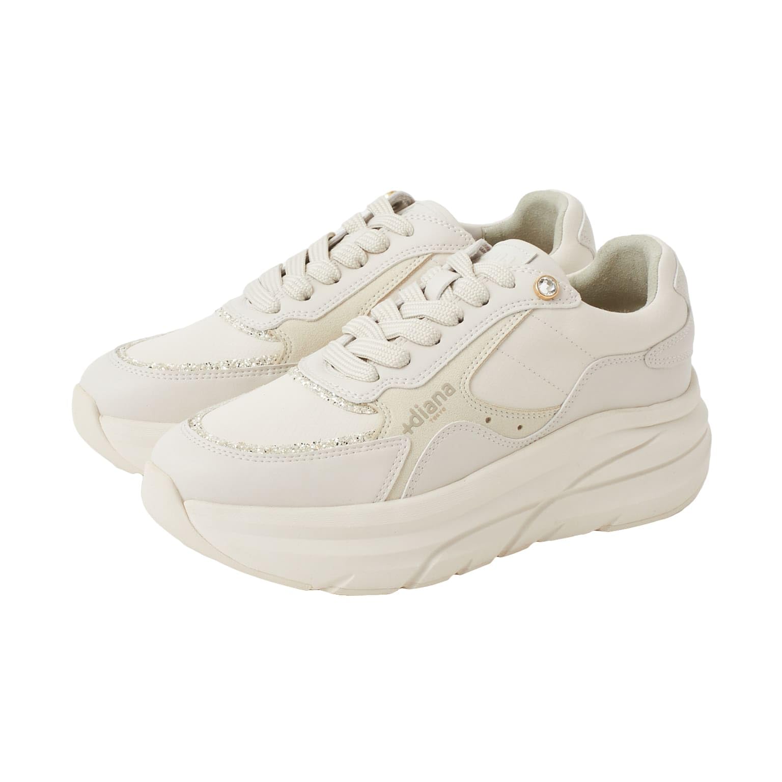 

Diana Plus Size 170874600008 Sneakers, White/Ivory, 22.0cm,