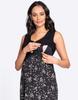 Seraphine TYLA Casual Maternity Black with Sand Print Women's Dress, Nursing-Friendly,
