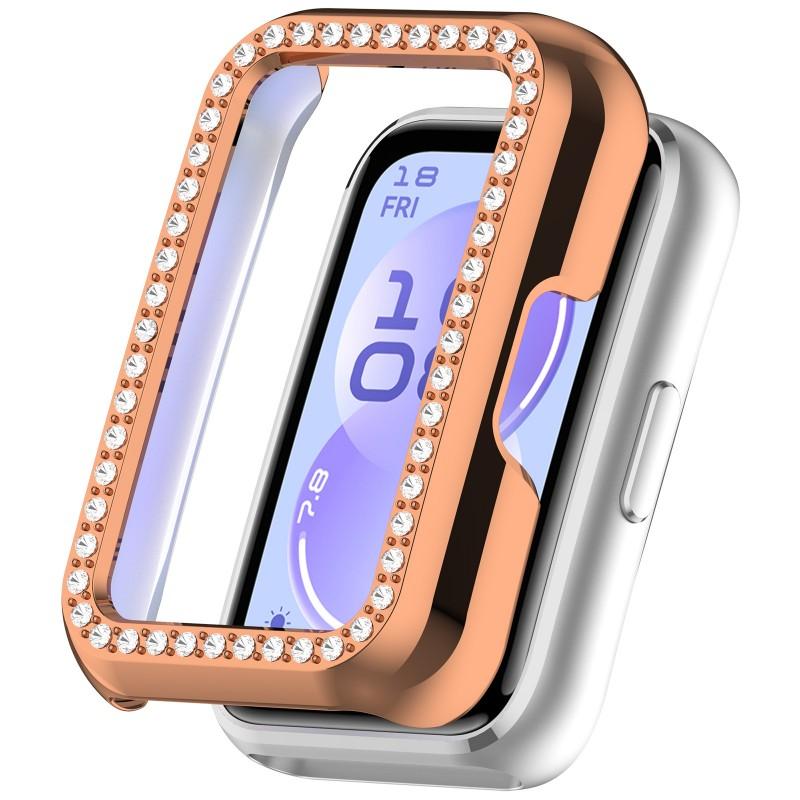 Bling PC Hollow Case Cover for Huawei Band11/11Pro Smart Watch Diamond Crystal Bumper Shell for Huawei Band11Pro NFC Accessorie