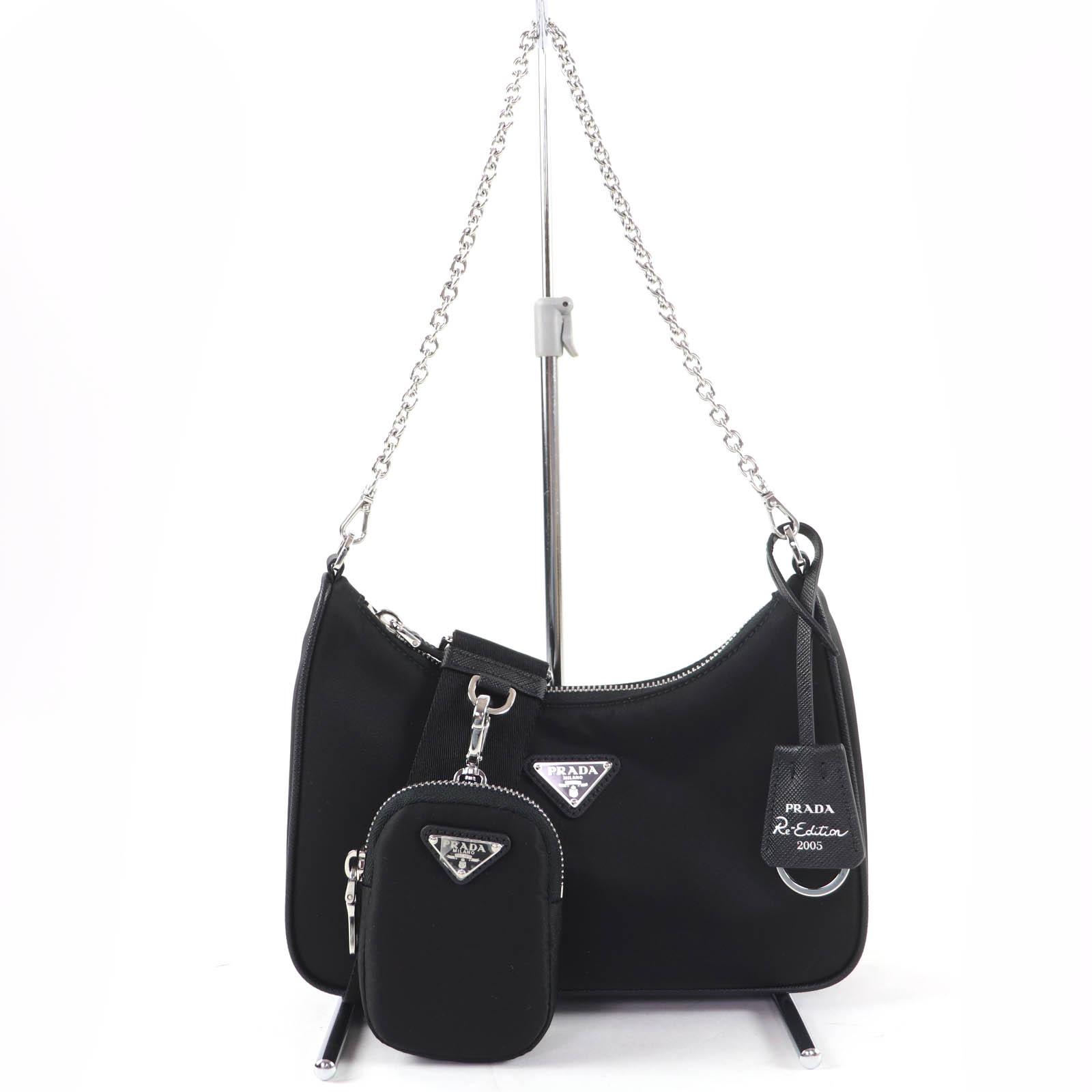 

Excellent PRADA Handbag Re-Edition Triangle Logo 2-Way Shoulder Bag 1BH204 Used
