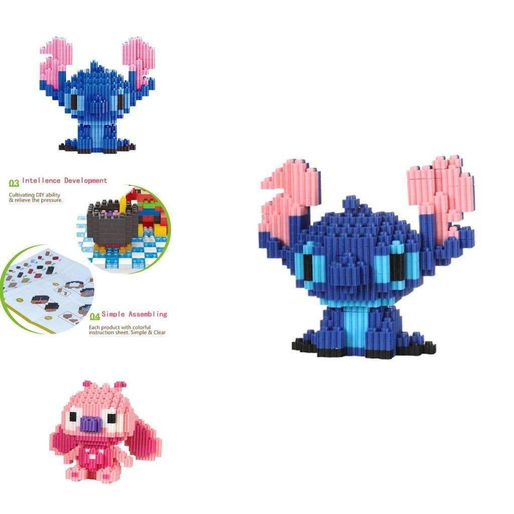 Disney-lilo Stitch Building Block Toy Mini Figure Collection Ornament Kid Gift Birthday