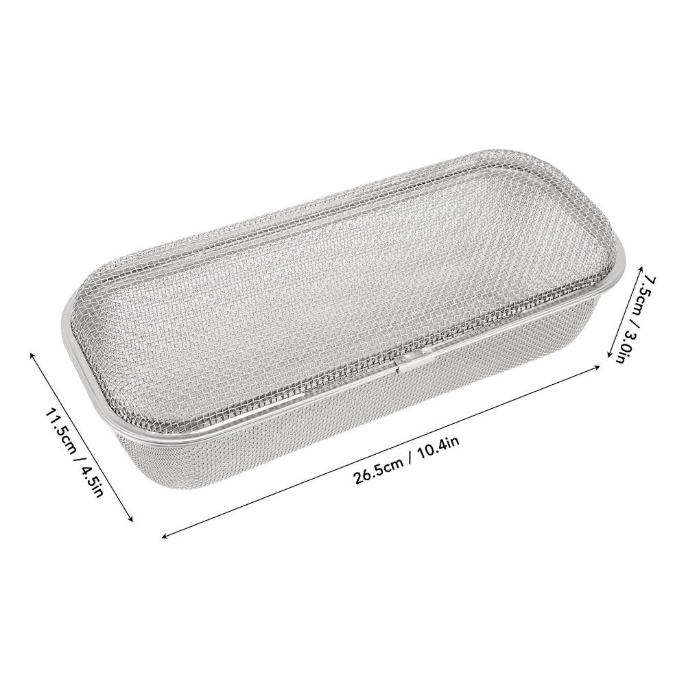 Fine Mesh Dishwasher Basket 304 Stainless Steel Cutlery Holder Chopstick Basket  Restaurant