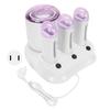 4 In 1 Wax Heater Anti Scald 3 Roll On Wax Warmer Single Pot Transparent Lid 220W for Home Use
