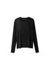 Moeoseoul Soft Wool Tencel Crew Neck Top