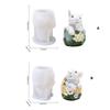 Ostern Schreibtisch Ornament Form Flexible Silikonform für Kaninchen Eier Figur Geformte Dekoration Schmuckherstellung Zubehör