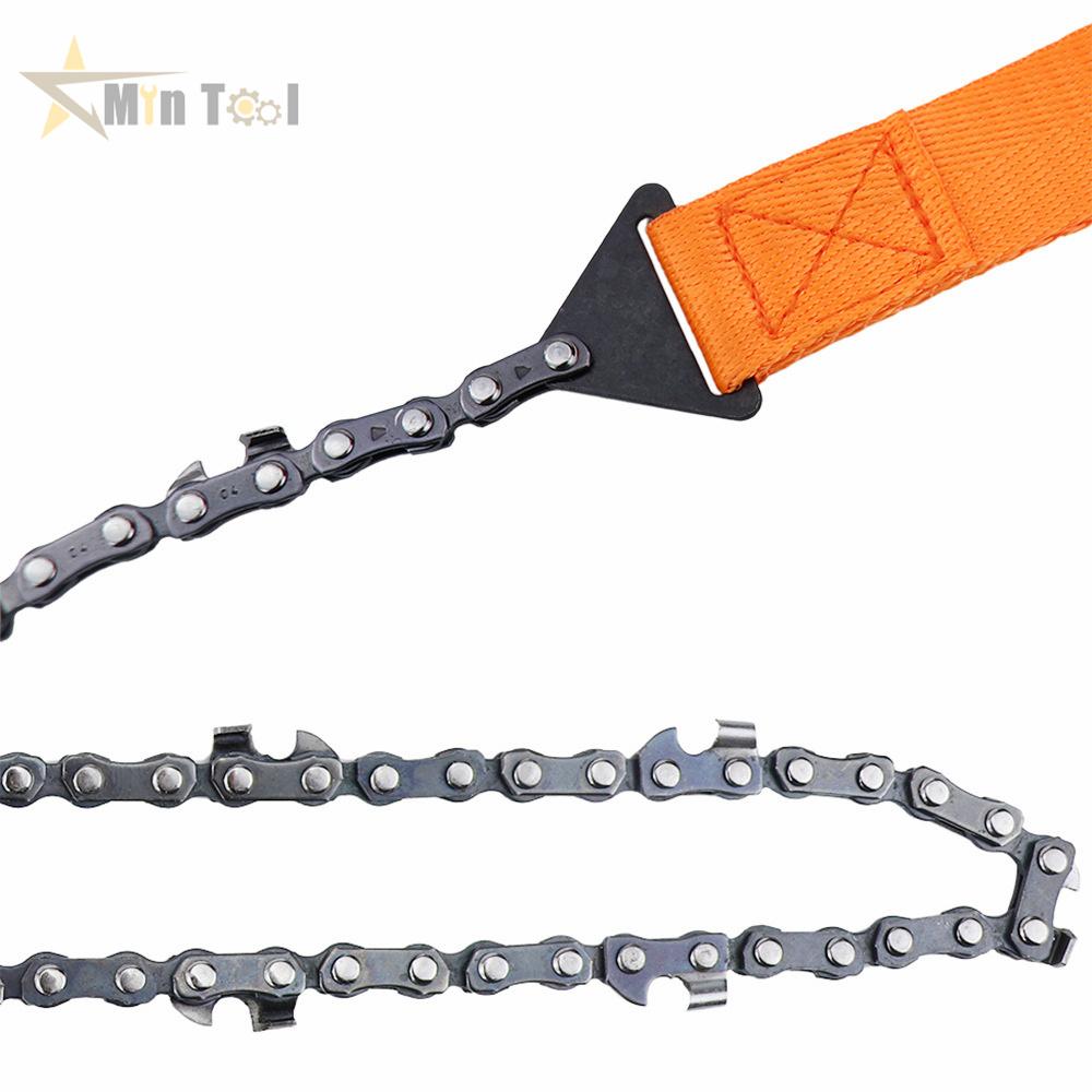 

Hand-drawn Wire Saw Field Mountaineering Life-Saving Chain Saw Tool Multi-function Saw Chain Pocket Chain Saw Hand Tool Black