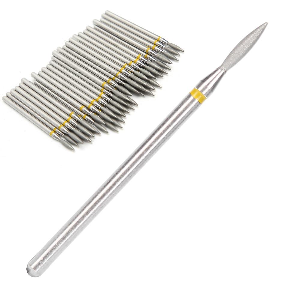 50pcs Replacement Head Nail Drill Bits Cylinder Shape Nail Drill Bit Set  For Nails