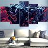 No Framed Canvas 5Pieces Venom Alien Science Fiction Movie Wall Art Posters Pictures for Living Room Office Home Decor Paintings